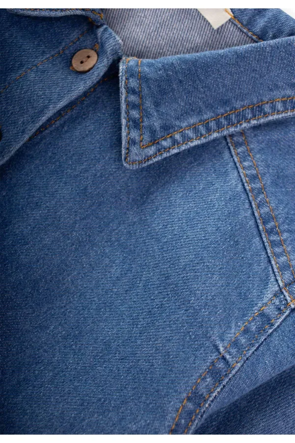 Kot Gömlek 2-7 Yaş Mavi