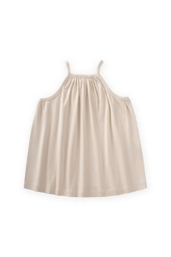 Robe à bretelles beige 1-7 ans