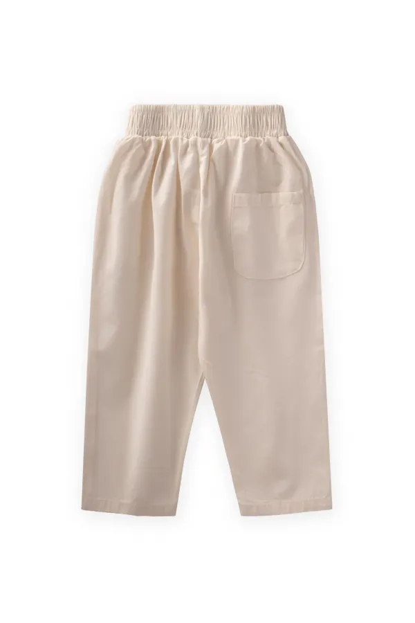 Pantalons boyfriend 1-7 ans Naturel
