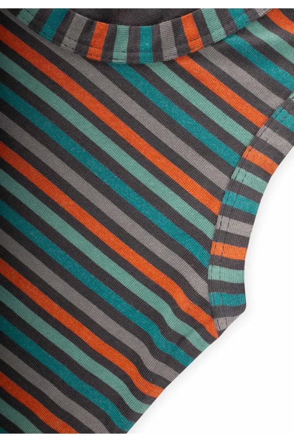 Ensemble débardeur rayé à triple bretelle large pour enfants de 2 à 9 ans