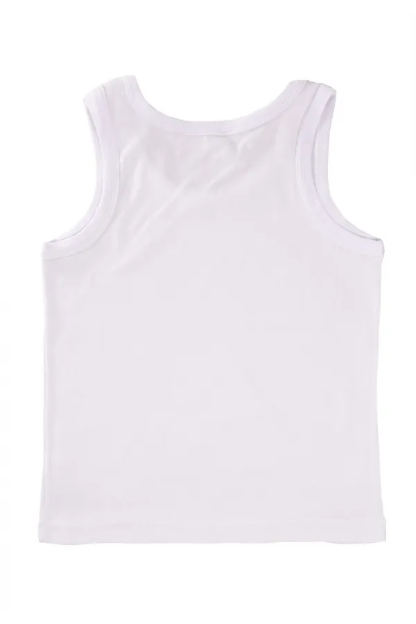 Üçlü Geniş Askılı Atlet 2-9 Yaş Beyaz