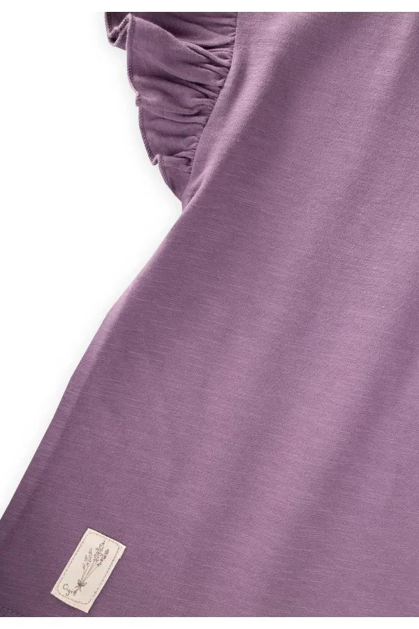 Ensemble pantalon et t-shirt en mousseline, 2-10 ans, violet