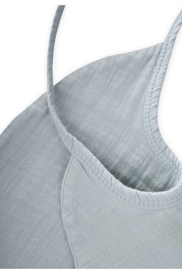 Organik Müslin Mama Önlüğü Su Yeşili