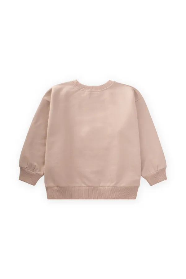 Süzene Embroidered Sweatshirt 1-7 Years Beige