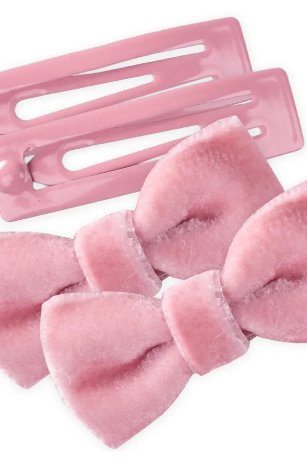 İki Fiyonklu Çıtçıtlı Toka Şeker Pembe