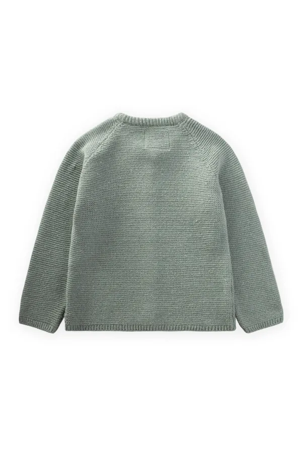 Gilet en maille Links, vert menthe, 1-5 ans