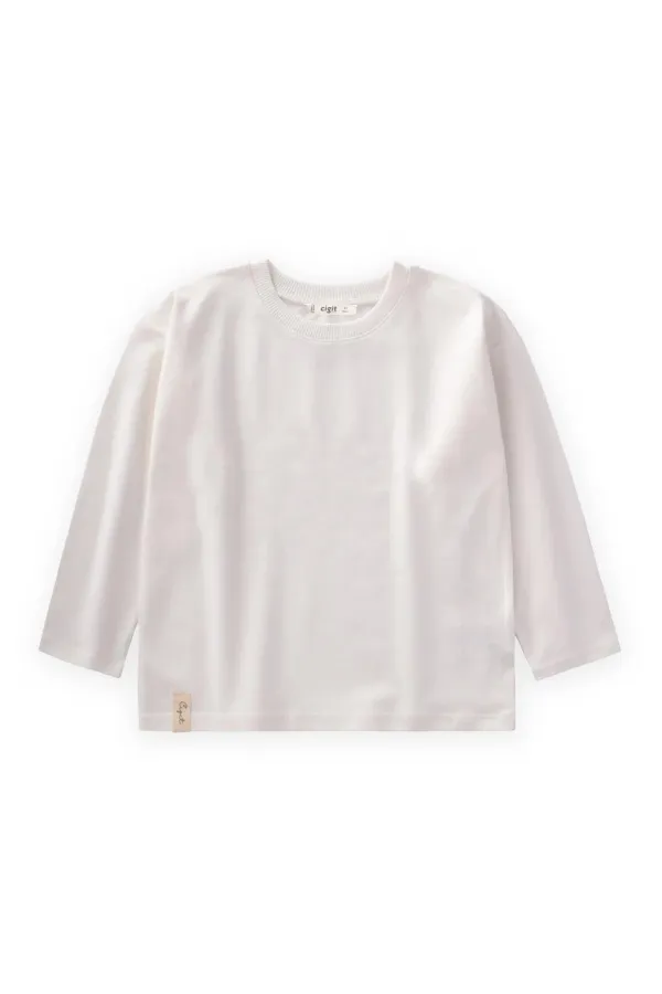 T-shirt basique saisonnier 8-14 ans Blanc cassé