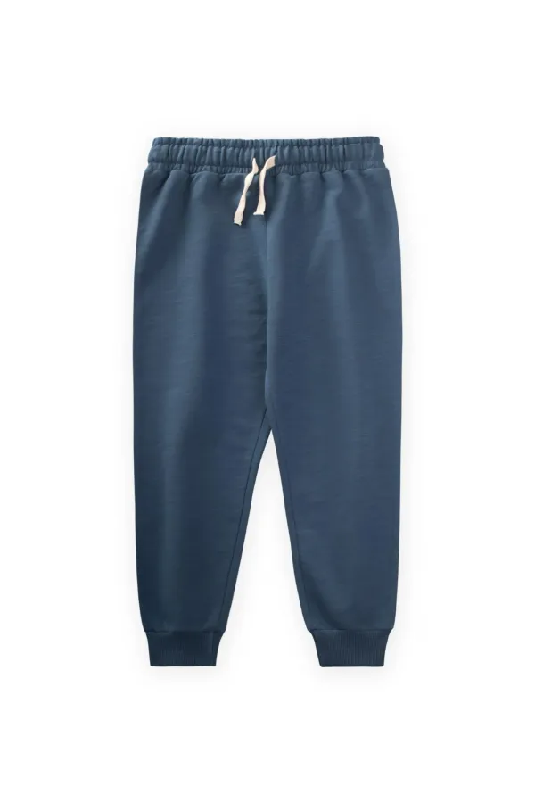 Ensemble de survêtement basique saisonnier bleu marine pour enfants de 2 à 10 ans