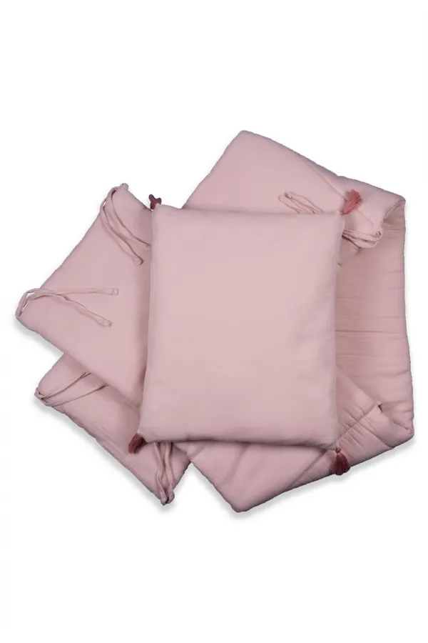 Rabbit Eared Embroidered Baby Bath Towel 75X75 cm Powder Pink