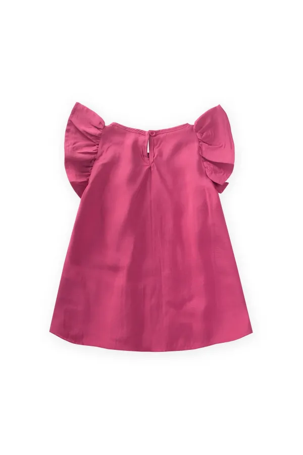 Pilikaşe Bluz 2-8 Yaş Fuşya