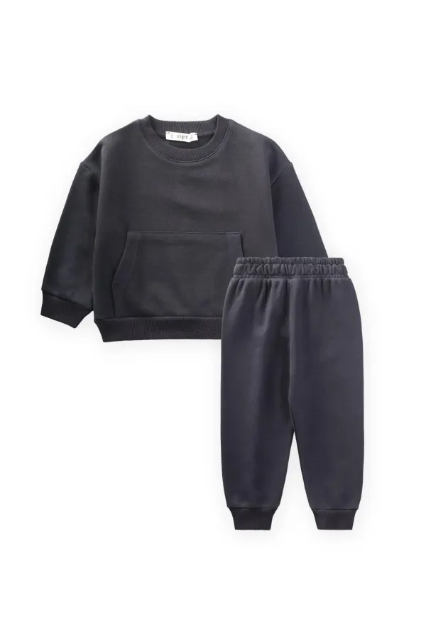 Sweatshirt set 1-8 years old Anthracite