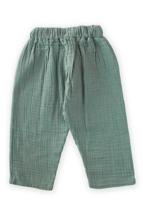Müslin Pantolon 1-10 Yaş Çağla Yeşil