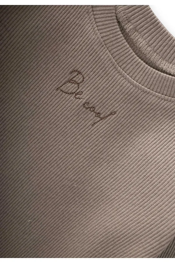 Ensemble sweat-shirt brodé Be Cool, taille S, couleur vison, 0-5 ans