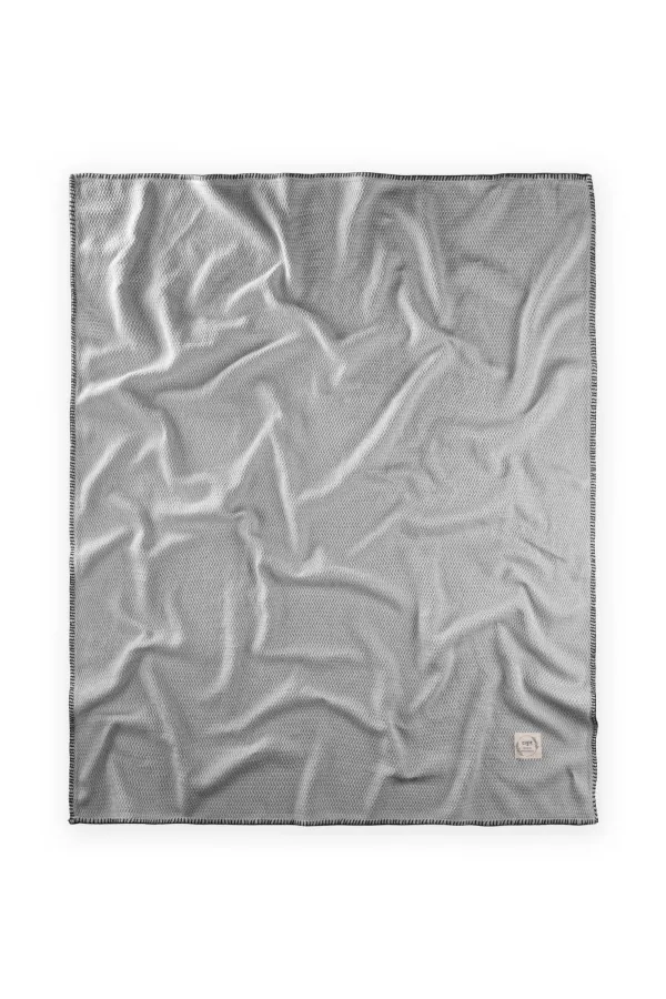 Couverture Shepherd Stitched 93 x 100 cm (+/- 3 cm) grise