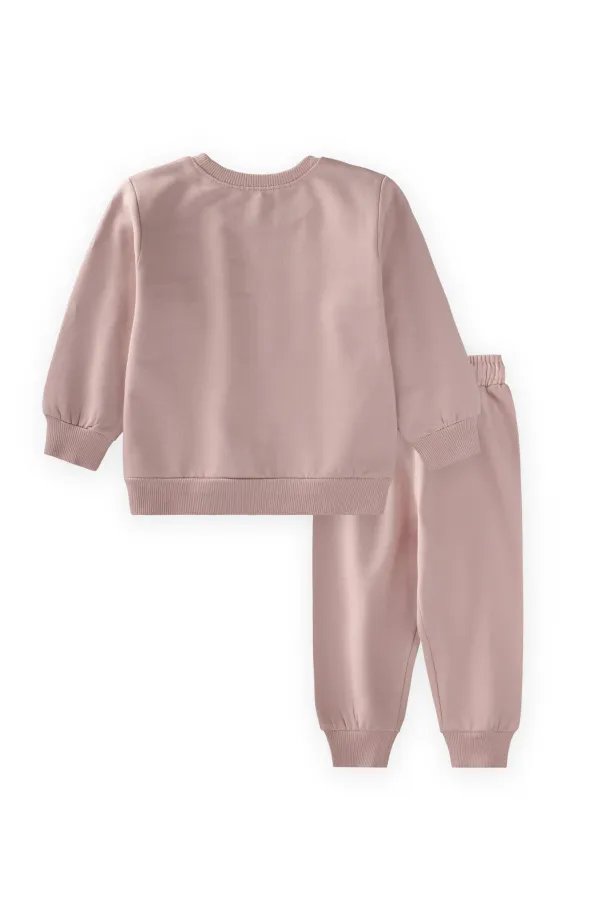 Sweatshirt Set for 1-7 Years Old Powder Pink