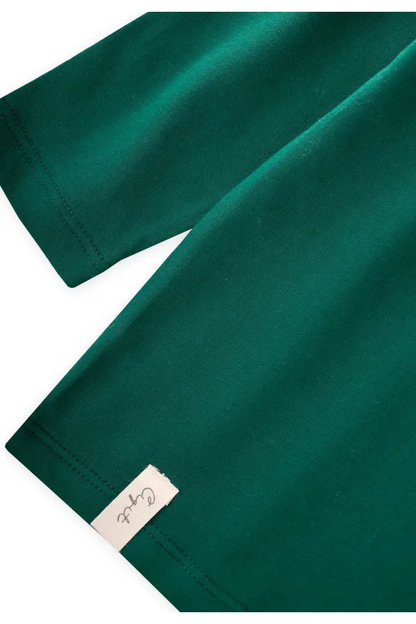 Mevsimlik Basic T-Shırt 8-14 Yaş Yeşil