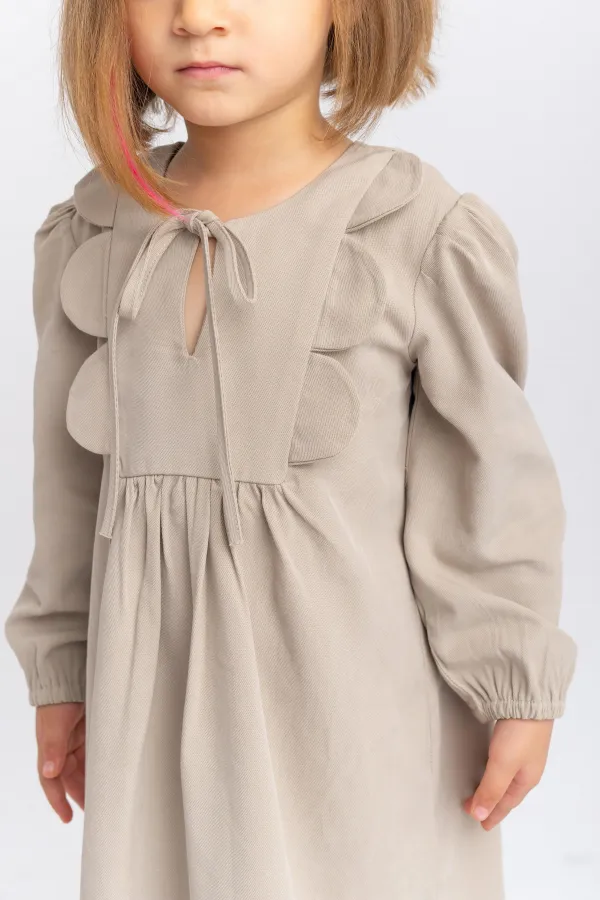 Daisy Tencel Dress 2-7 Years Beige