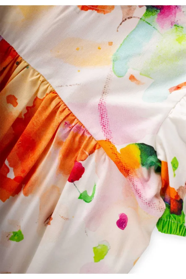 Poplin Jumpsuit 2-7 Years Orange