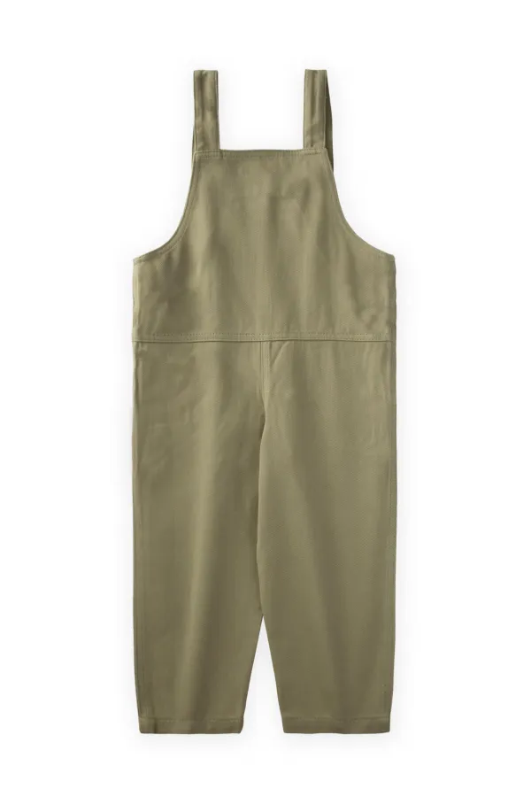 Gabardin Salopet 2-7 Yaş Olive