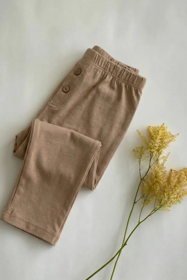 Ensemble de survêtement bébé à carreaux imitation beige 0-3 ans