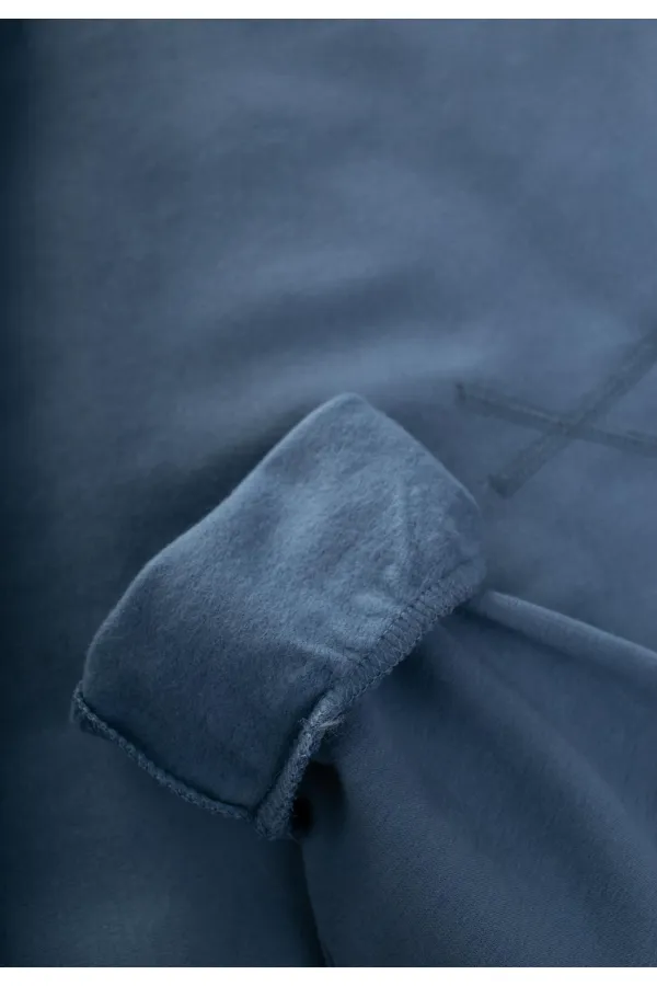 Ensemble cardigan basique et sweat-shirt à détails, bleu indigo, 3-8 ans