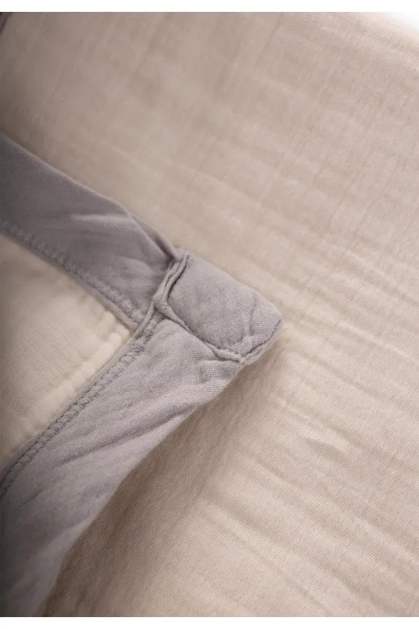 Thick Double Layer Raw Blanket 85X90 Cm Raw Gray