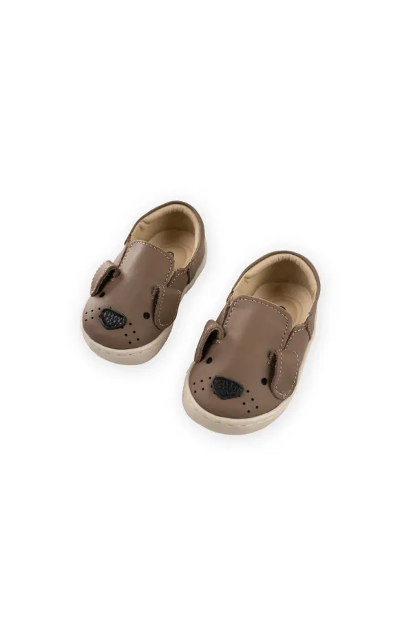 Chaussures pour enfants en cuir pour chien, pointure 19/25, couleur vison