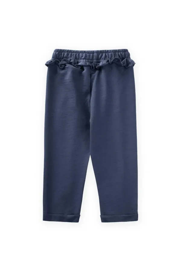 Ruffle Tracksuit for 1-5 Years Old, Navy Blue