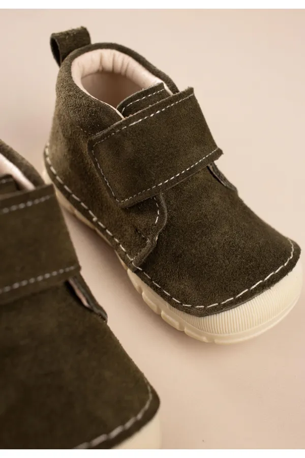 Bebe İlk Adım Ayakkabısı Haki Yeşil