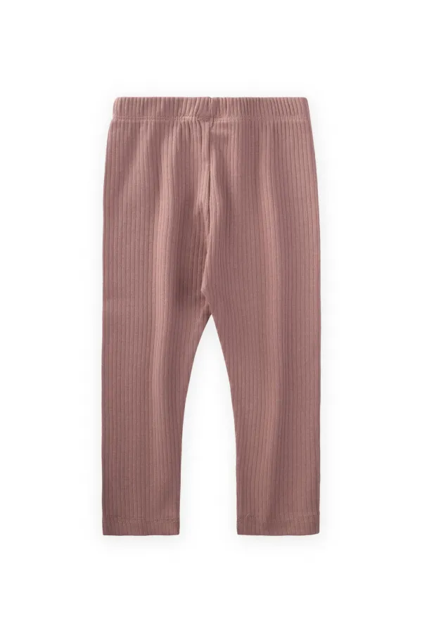 Collants côtelés 0-5 ans Cuivre