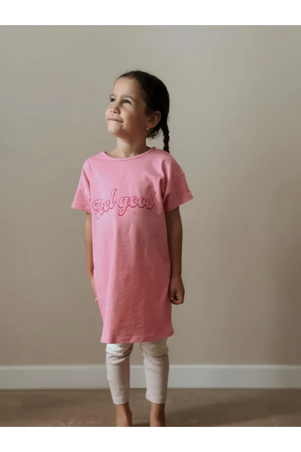 Tunic T-Shirt 4-12 Years Pink