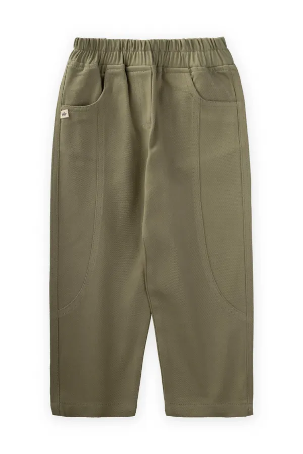 Gabardin Pantolon 2-7 Yaş Olive