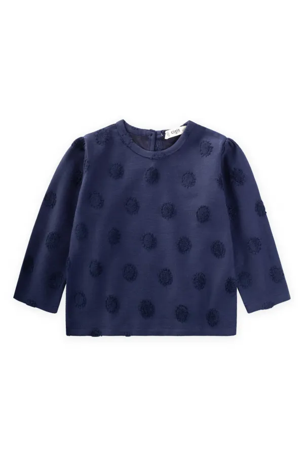 Süzene Güneş Desenli Sweatshirt 1-8 Yaş Lacivert Süzene Güneş Desenli Sweatshirt 1-8 Yaş Lacivert