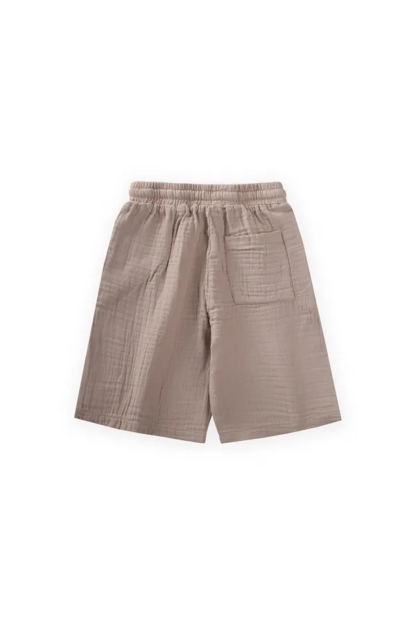 Capri en mousseline biologique 8-12 ans, taille S, couleur vison