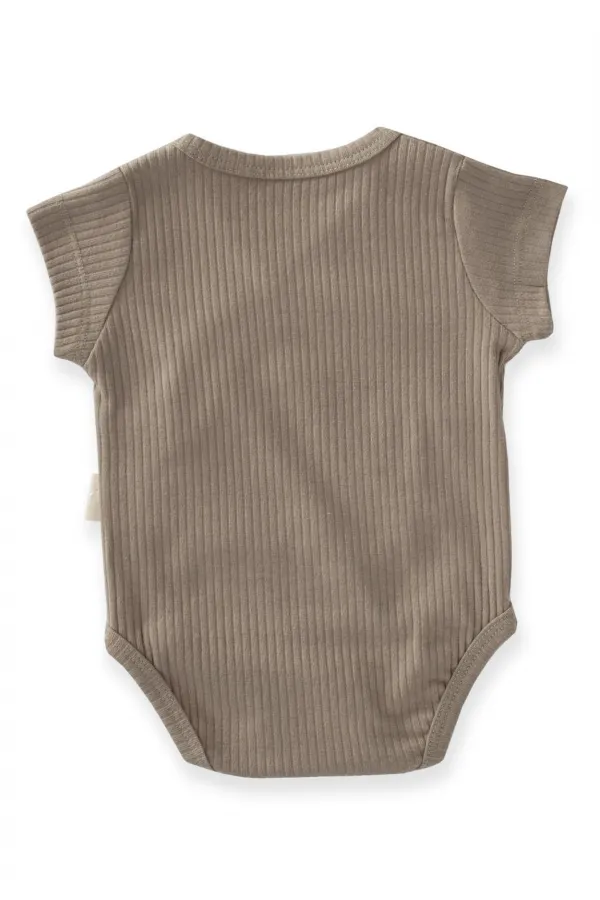 Corduroy Double Breasted Bodysuit 0-6 Months Mink