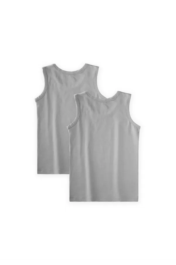Two-Piece Wide-Strap Tank Top, Ages 2-11, Mink