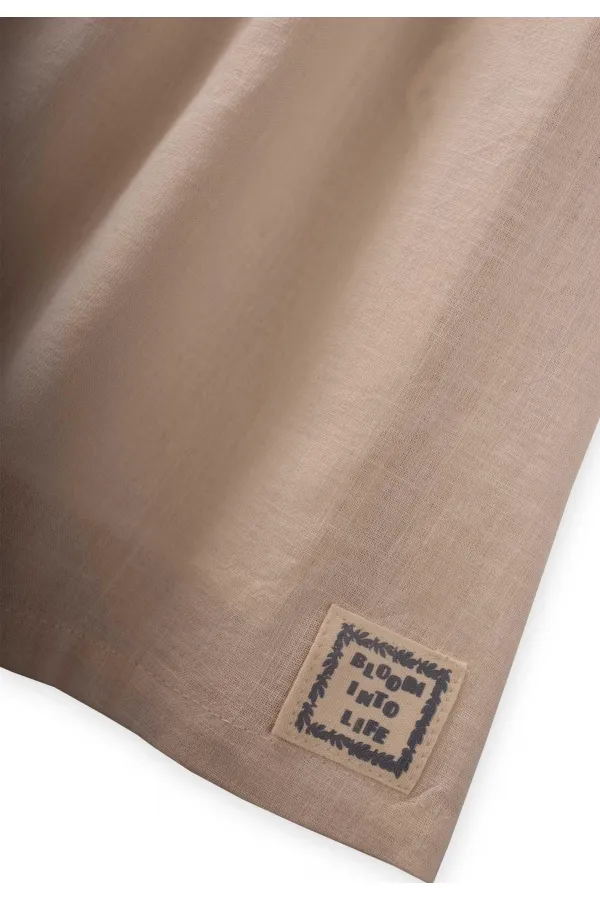 Sıra Lastikli Elbise 2-7 Yaş Ekru