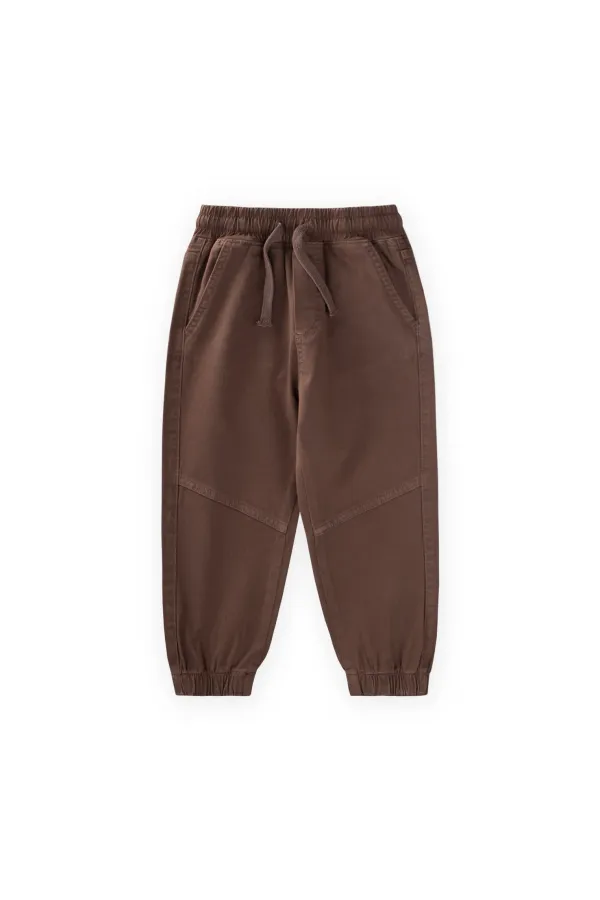 Gabardin Parçalı Pantolon 2-12 Yaş Kahverengi Gabardin Parçalı Pantolon 2-12 Yaş Kahverengi