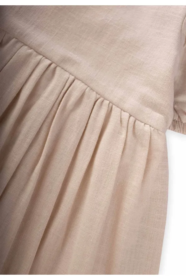 Robe à flammes 2-7 ans écru