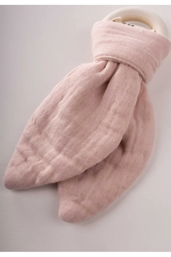 Wooden Muslin Fabric Teether Powder