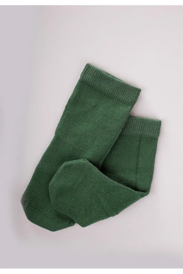 Çocuk Çorabı 2-9 Yaş Haki Yeşil