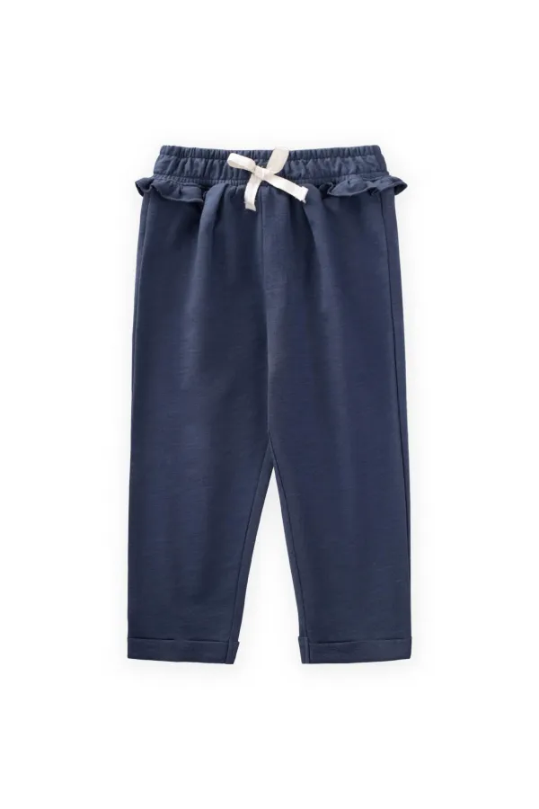 Ruffle Tracksuit for 1-5 Years Old, Navy Blue