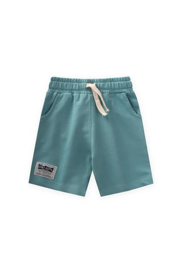 Capri with Label Detail 1-10 Years Turquoise