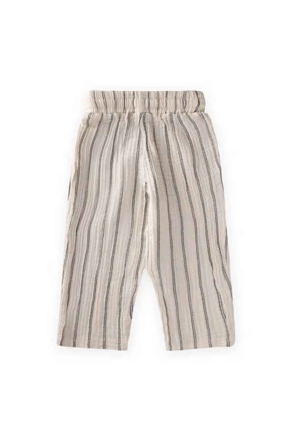 Müslin Pantolon 1-10 Yaş Çift Çizgili