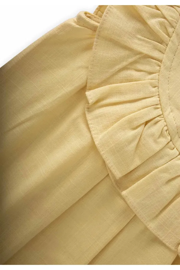 Robe à volants jaune 2-7 ans Robe à volants jaune 2-7 ans