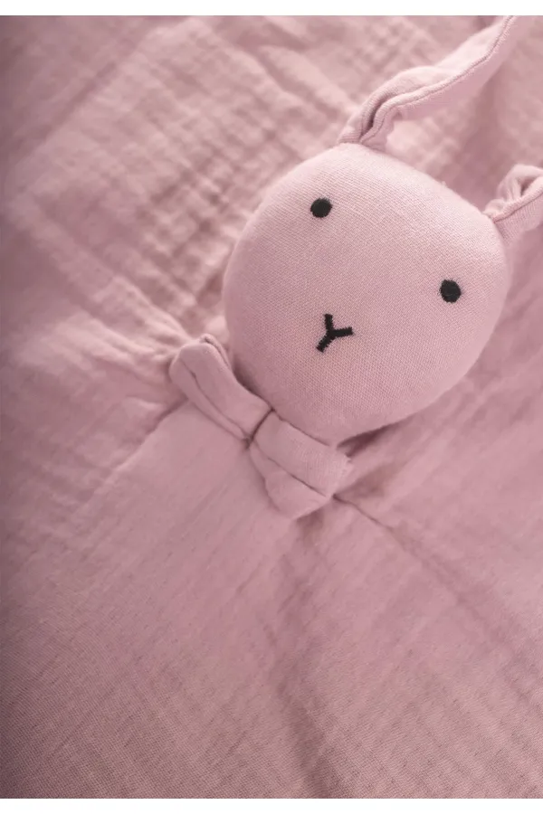 Rabbit Muslin Sleeping Companion (Washed) 40X40 cm Lilac
