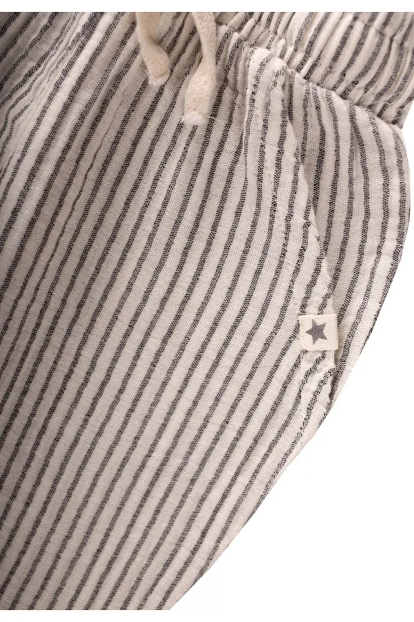 Müslin Pantolon 1-10 Yaş İnce Çizgili