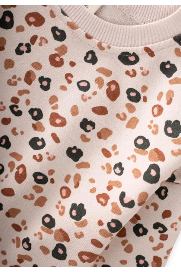 Velvet Leggings and Sweatshirt Set, Ages 2-10 (Stone)