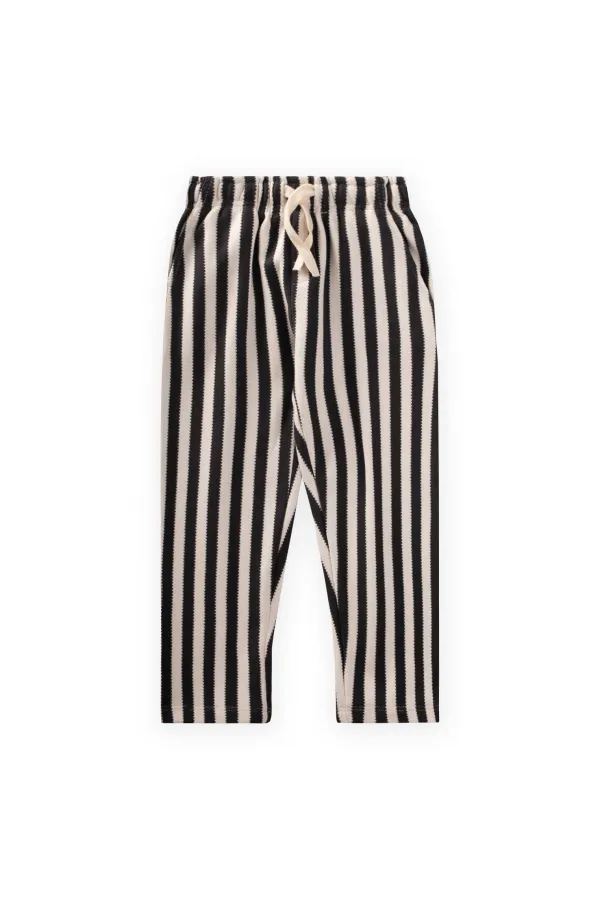 Çizgili Eşofman 3-12 Yaş Siyah