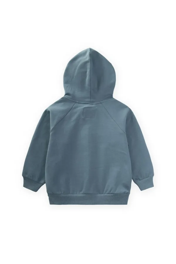 Kapşonlu Fermuarlı Hırka 1-14 Yaş Mint Yeşili